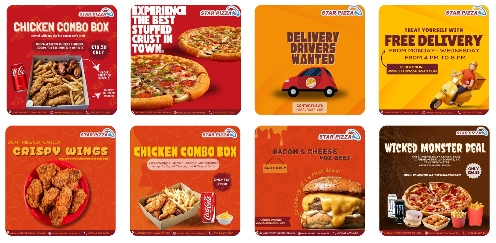 Star Pizza Design Image