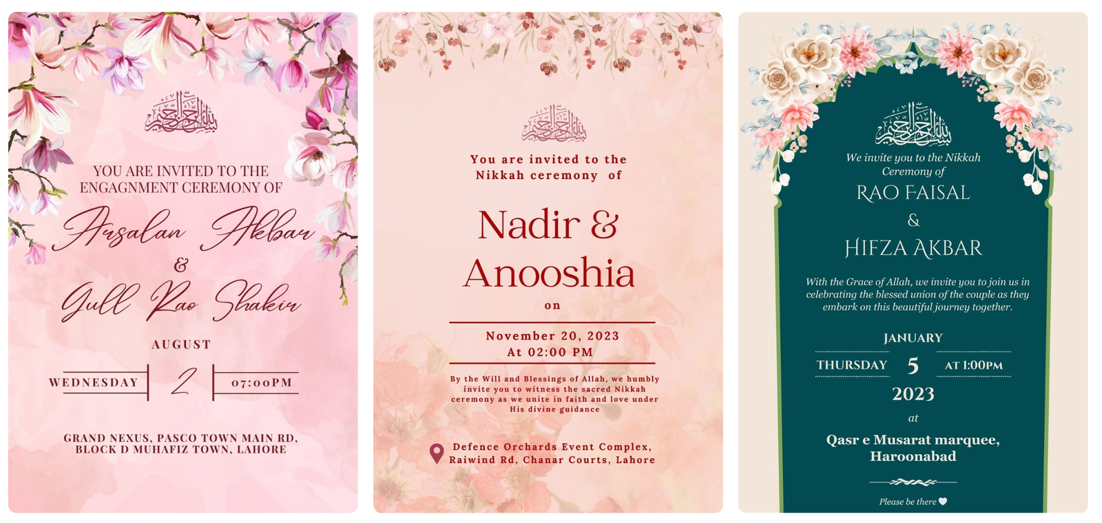 Wedding Card Designs